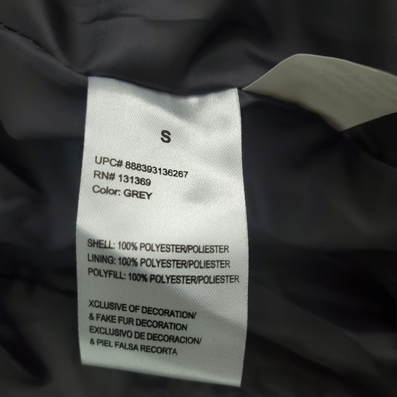 NWT RAMPAGE Gray Faux Fur Trim Hooded Jacket - Picture 6 of 6